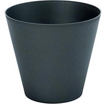 Maceta de Inyección Plastiken Color Antracita Ø26cm