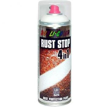 Duplicolor 868337 Spray con Efecto Inoxidable, Color Blanco Mate, 400 ml