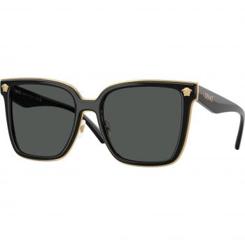 Versace Ve2278D Col. GB1/87 Donna Farfalla Nero Sunglasses, Black Female, Size: 58 MM, Dark Frame, Dark Grey Lenses