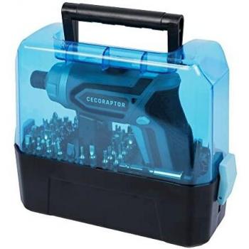 Destornillador Cecotec Cecoraptor Perfect Work 360 Advance con Autonomía de 60 Minutos, Recargable USB, Velocidad de 200 RPM y Luz LED Integrada