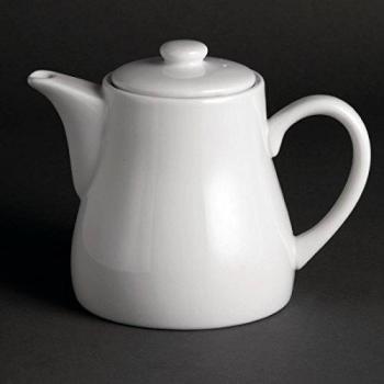 4 x Olympia Whiteware 795 ml martillo de teteras infusor de porcelana