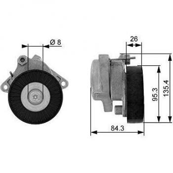 Polea tensora para correa poli V Gates T38174 - DriveAlign®