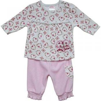 Schnizler Nickianzug, Freizeitanzug Blümchen-Chándal Bebé-Niños, Pink - Rosa