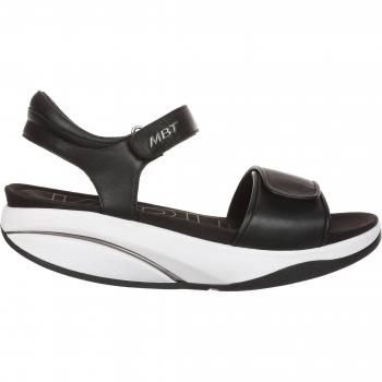 MBT Malia 2 Black Soft Leather Women's Slingback Sandals Size 38