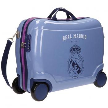 Real Madrid Classic Equipaje Infantil, 50 cm, 34 litros, Morado