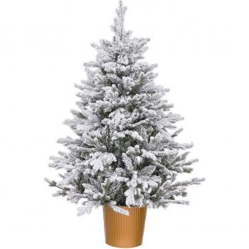 ?rbol de Navidad Dorado Polietileno Nevado 58 x 58 x 90 cm