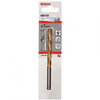 Bosch 2 608 596 721 - Brocas para metal HSS-TiN, DIN 338