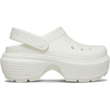 Crocs Women's Stomp Platform Clogs - White - Size: 8