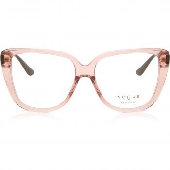 Vogue Eyewear VO5413F Asian Fit 2828 Armazones para Mujer Rosas, Gafas Recetadas con ajuste asiático, lentes de 54 mm