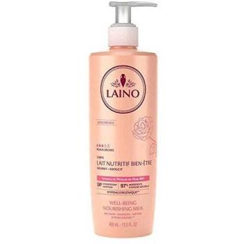 Loción corporal nutritiva y relajante de rosa.