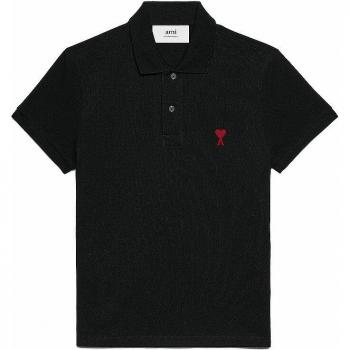 Polo Ami de Coeur Negro Orgánico para Hombre - Talla XXL