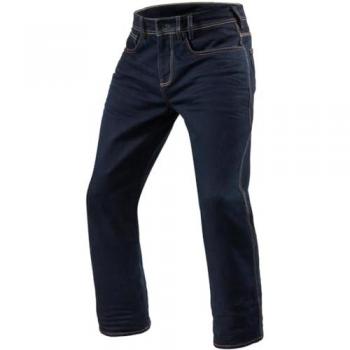 REV'IT! Vaqueros de Moto Philly 3 LF Azul Oscuro Desgastado, tipo de producto: vaqueros de moto, características: color azul oscuro desgastado, modelo Philly 3 LF, tallas disponibles (ej
