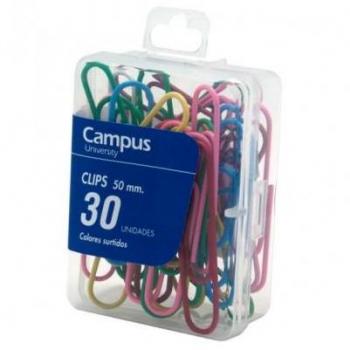 Clips de colores 50mm - Caja 30uds