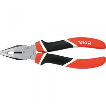 Alicate universal Yato YT-1940, alicate de electricista, acero al carbono, mango antideslizante, longitud 200 mm, acabado pulido