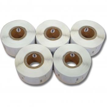 5x vhbw Cinta de etiquetas 12x24mm para Dymo Labelwriter EL40, EL60 Turbo, 310, 320, 330, 330 Turbo, 400 Duo por 11353.