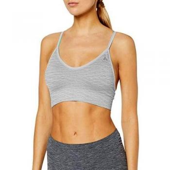 Odlo Sports Bra Padded Seamless Soft 2.0 Sujetador, Mujer, Light Grey Melange, M