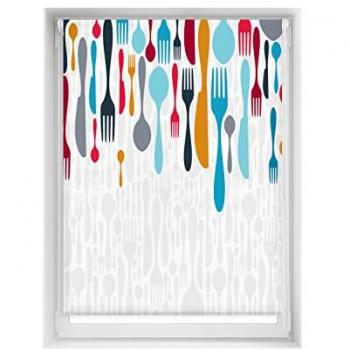 Estor Enrollable Estampado EasyFix SIN TALADRAR - Diseño Único y Elegante - Dimensiones 110 x 150 cm