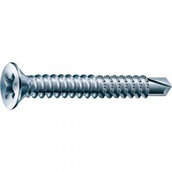 Spax Fex - Tornillos de perforación para ventanas de 4,0 x 30 mm, plateados, para perfil de plástico, PH 2, acero, 1000 unidades