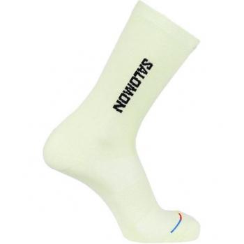 Calcetines de montaña Salomon 365 Crew Lime Cream/Black, Calcetines Salomon 365 Crew Lila - M