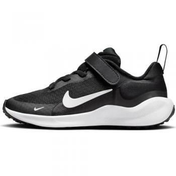 Zapatillas Nike Revolution 7 PSV negro de niño, talla 31, material poliéster, diseño unisex, ideales para caminar