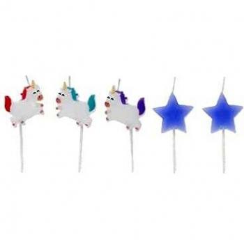 Set 5 Velas Unicornio Mr Wonderful