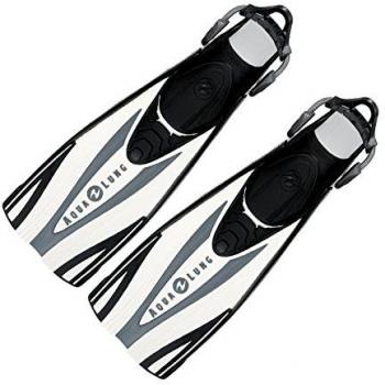 Aletas de Buceo Aqualung Express Adulto Blanco y Negro