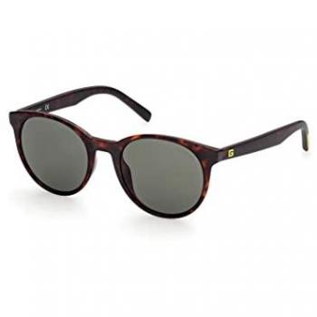 Guess Round Men's Dark Havana Green Sunglasses GU00023 - One Size