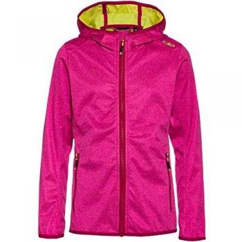 CMP Softshell 39A5115M Chaqueta, Niñas, Geraneo Melange/Bamboo, 110