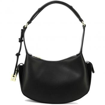 Ganni Women's Swing Shoulder Bag in Black | A5416099 - Type: Shoulder Bag, Characteristics: Brand: Ganni, Style: Swing, Color: Black, Gender: Female, Size: ONE SIZE
