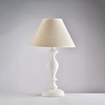 Lámpara de mesa Shabby Chic Cascina Blanca 1 luz E27