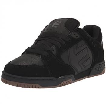 Zapatillas de skate ETNIES FAZE - Negro/Negro/Gum, características: diseño moderno, suela de goma para agarre, plantilla acolchada para comodidad, material duradero y resistente al desgaste, talla 41