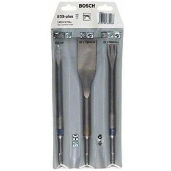 Bosch 2 607 019 159  - Juego de cinceles de 3 piezas SDS-plus - 250; 250; 260 x 20; 40 mm