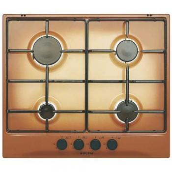 Encimera de Gas Glem GT64TF 60 cm Marrón Integrada 4 Fuegos