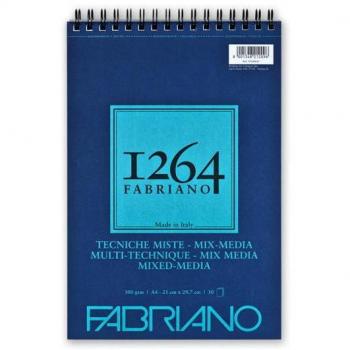 BLOCK FABRIANO 1264 MIX MEDIA 300G 21X29.7 CM CON 30 HOJAS