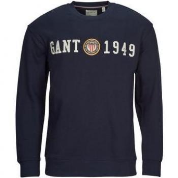 GANT Men's Evening Blue CREST C-NECK Sweatshirt