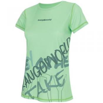 Camiseta de entrenamiento manga corta para mujer Trango Laurel verde (M)