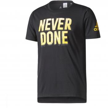 adidas Freelift Nvr Dn Camiseta, Hombre, Negro, L