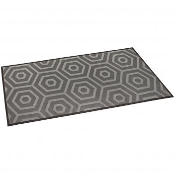 Stor Planet Alfombra, Vinilo, Negro y Gris, 120 x 180 cm