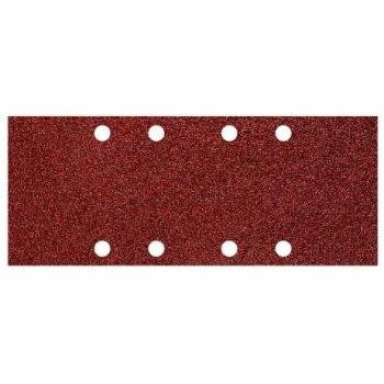 Wolfcraft 1962000 - Pack de 5 Hojas de Lija Perforadas de Corindón, Grano 80, Tamaño 93mm x 230mm
