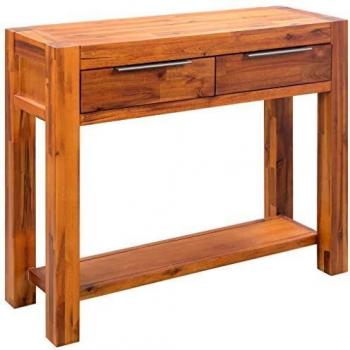 vidaXL Madera Acacia Maciza Mesa Consola 86x30x75 cm Aparador Armario Mueble