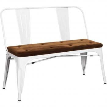 lo+demoda Terek - Silla, acero, 85 x 62 x 59 cm, color blanco