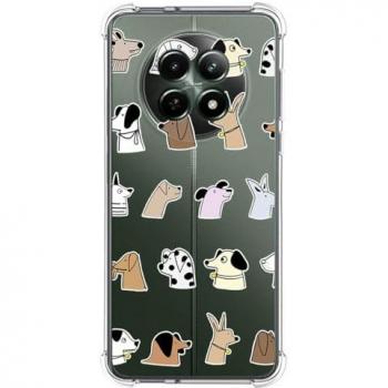 Funda Antigolpes de Silicona para Realme 12 5G / 12x 5G con Diseño de Perros