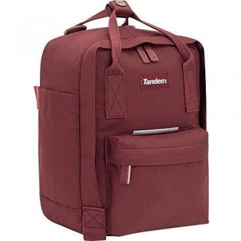 Sportandem Tandem World 3 Mochila Erasmus P_Burdeos, Adultos Unisex, Rojo
