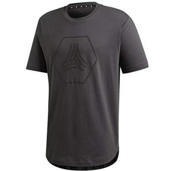 adidas Tan Logo tee Camiseta, Hombre, DGH Solid Grey, 3XL