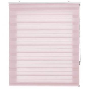 Estor Enrollable Noche y Día a Medida Rosa 125x180 cm - Doble Capa Elegante y Práctico para Ventanas