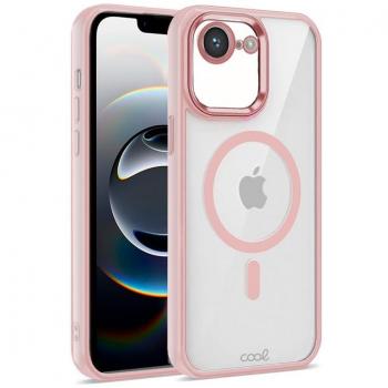 Funda Magnética COOL para iPhone 16e con Borde Rosa