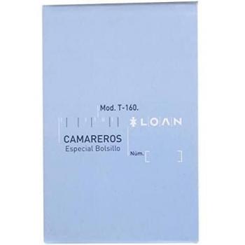 LOAN T-160 TALONARIO CAMARERO SIN COPIA BOLSILLO