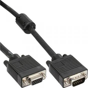 Cable VGA InLine® S-VGA de 2 m, con conector HD de 15 pines, color negro