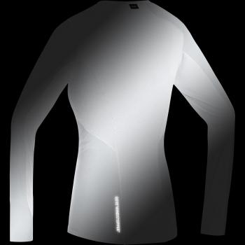 GORE Wear Camiseta interior de mujer cortavientos, 40, Gris claro/Blanco, 100321