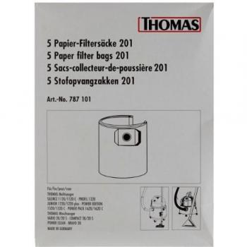 Bolsa de Papel para Aspiradora Thomas 201, Pack de 5 Unidades